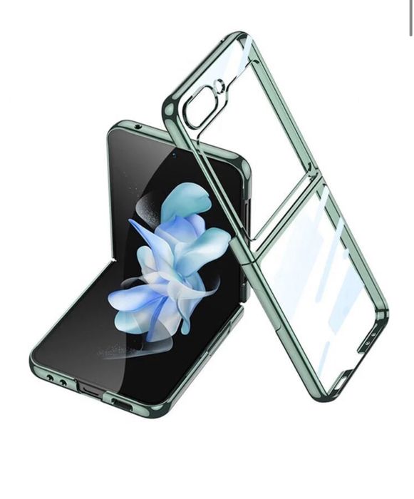 Samsung Z Flip 5 Z Flip 6 Husa Luxury Hard PC Spate Clar Margine Color