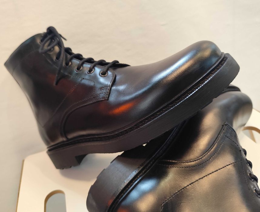 Ghete lace up 41 premium Massimo Dutti NOI piele naturala suprioara