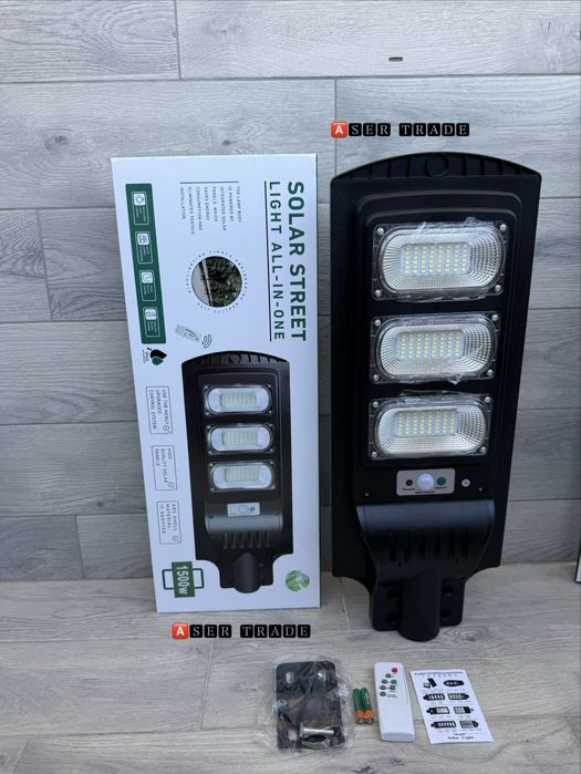 Соларна LED улична лампа 500W ,1000W,1500W,2000W– мощно и икономично осветление