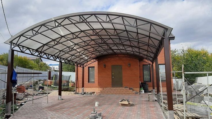 Навес во двор, навес для машины, беседки.