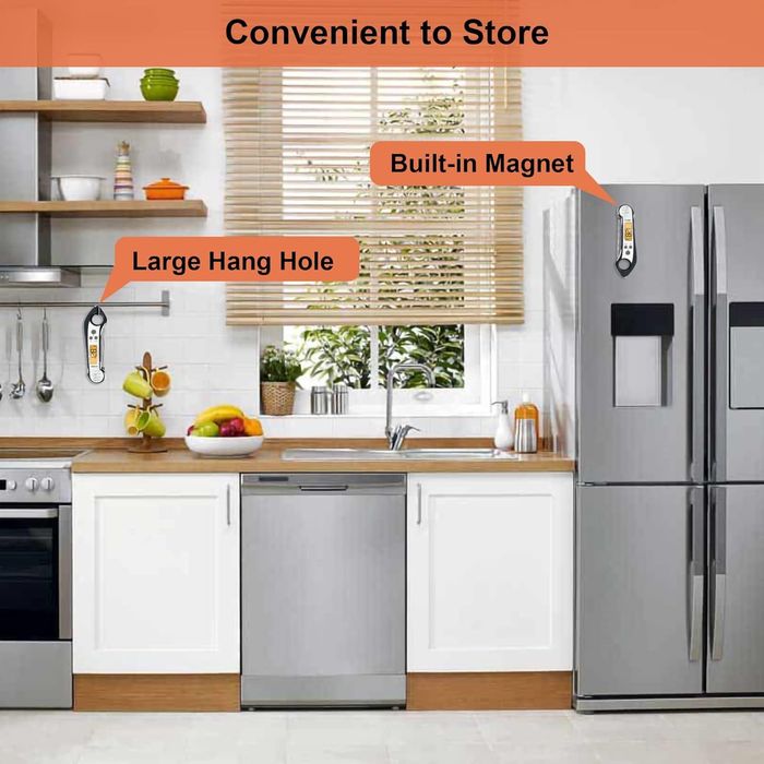 Termometru digital pentru alimente Flamen,sonda duala, sigilat