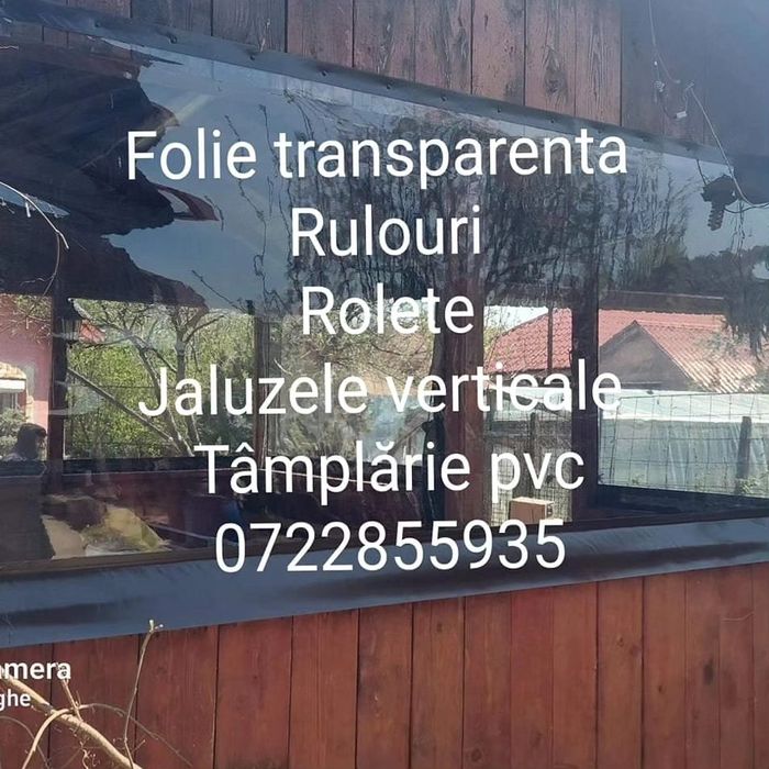 Rulouri exterioare,  folie transparenta
