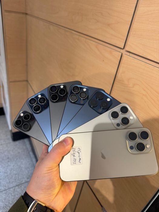 Продам 15 про махы 256гб 84-91% с коробкой без ремонта