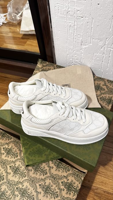 Кеды Gucci белые