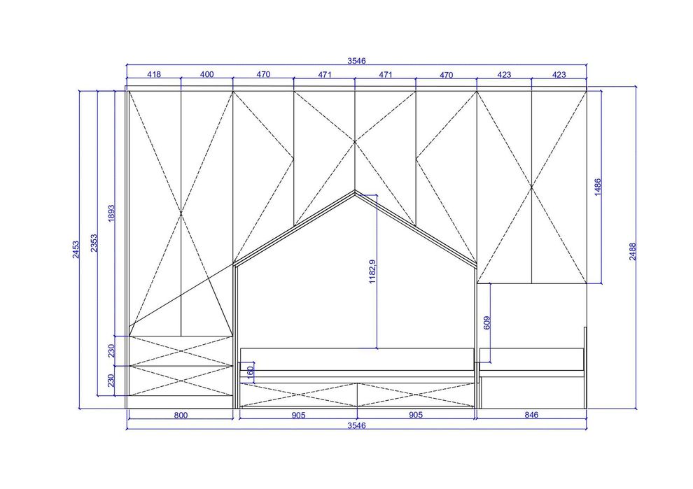 Красива и практична поръчкова детска стая- много добро състояние