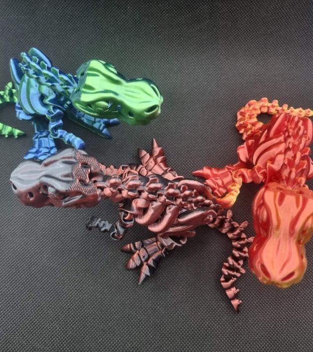 Подвижна 3D играчка скелет на динозавър