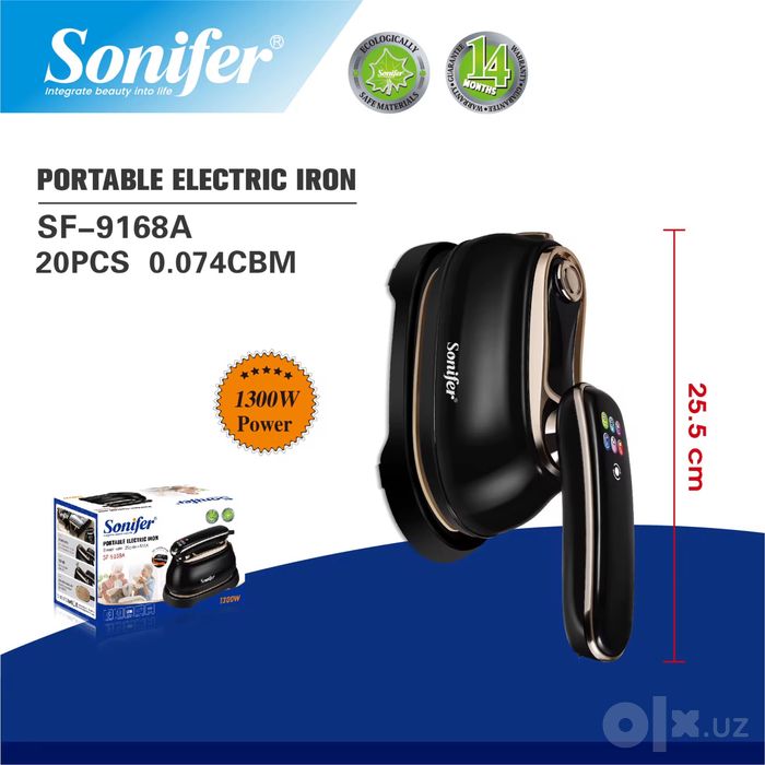 Портативный дорожный электрический паровой утюг Sonifer SF-9168