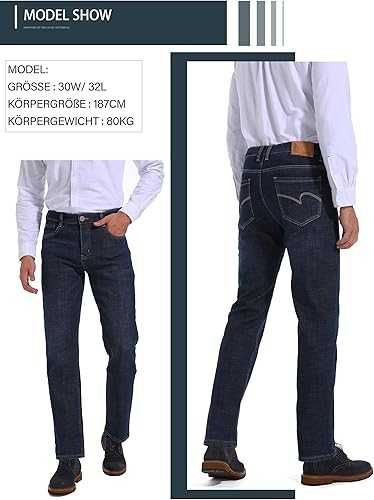 Blugi termici captusiti cu fleece,Ziilay Thermal Jeans,29x32,noi