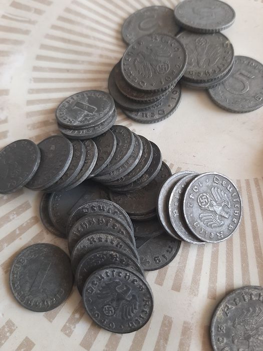 Monede germane 1, 5, 10 Reichspfennig 1940-1944