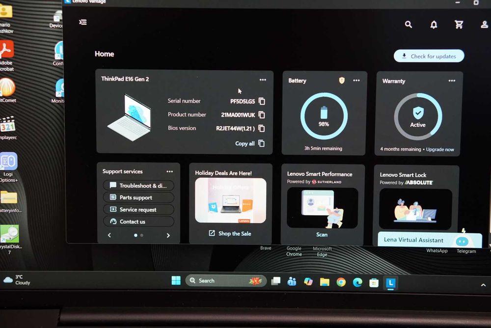 Lenovo ThinkPad E16 Gen 2 Ultra 5 125U 16GB DDR5 256GB SSD