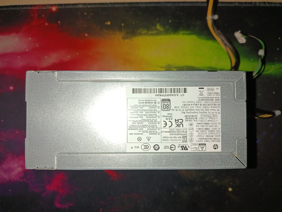 Блок питания из сборки ПК от HP 310W 80plus
