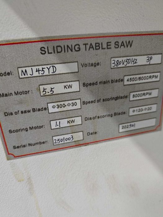 станок форматно раскроечный MJ 45YD