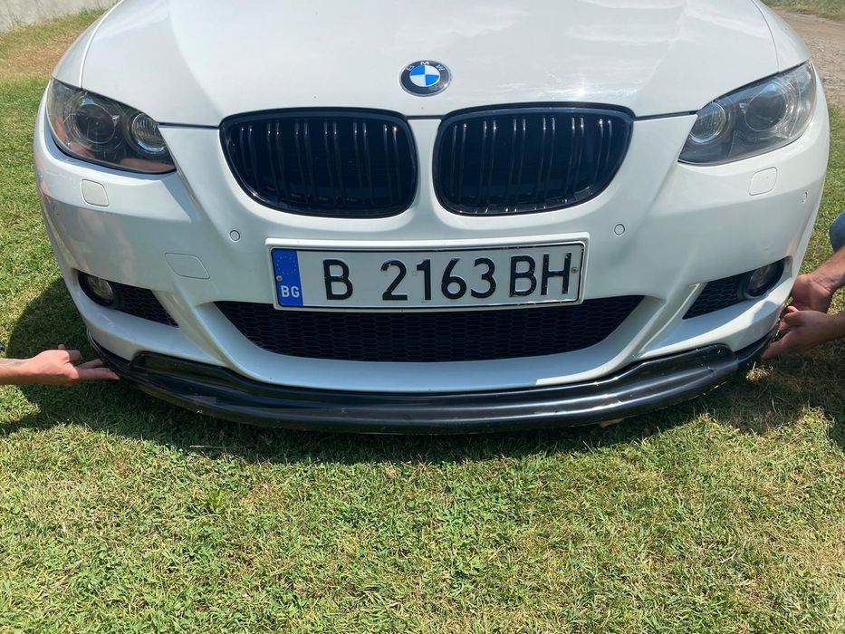 Преден лип спойлер за бмв е92 е93 м тех гтс / Bmw e92 e93 lip spoiler m tech gts / добавка за предна броня / нож
