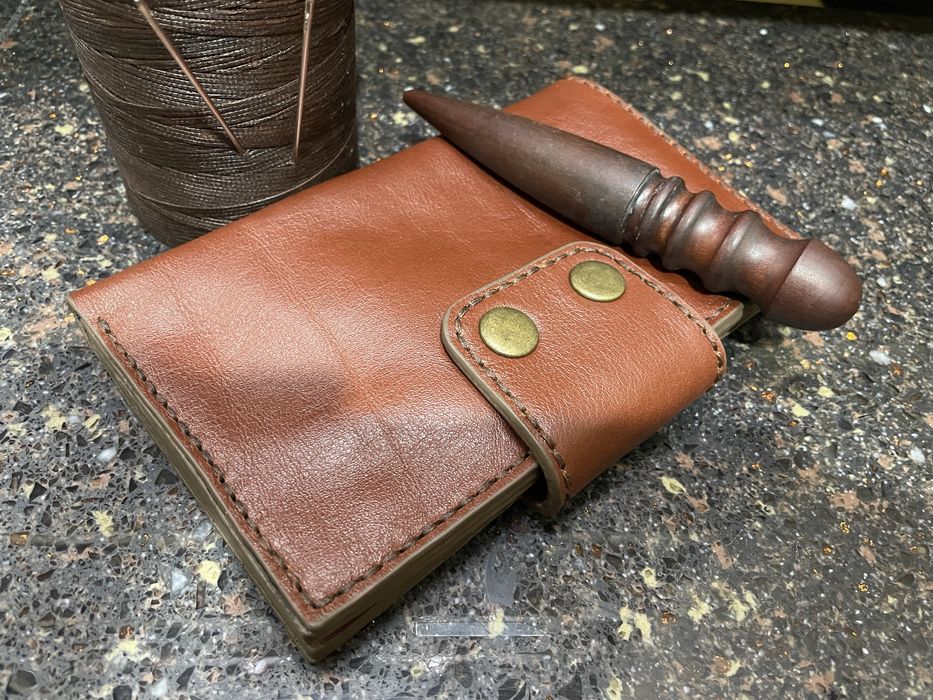 Кожанный лонгер, ручная работа.