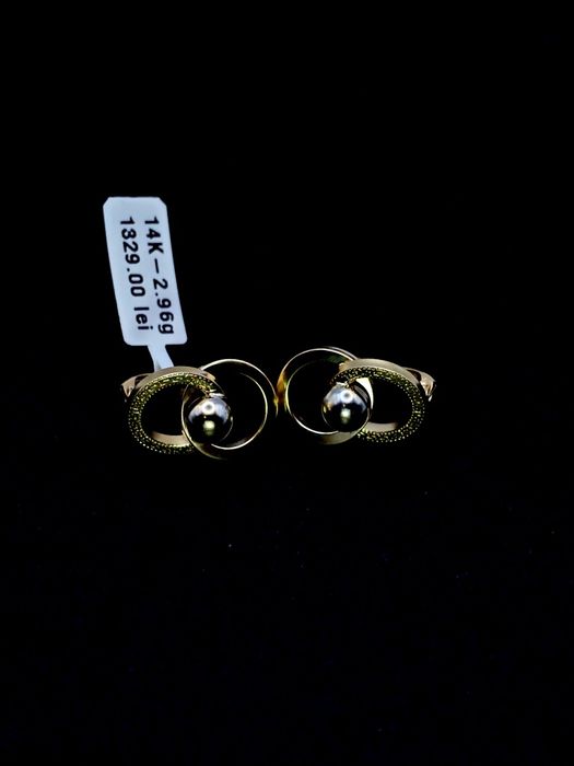 Bijuteria Royal cercei din aur 14k 2.96 gr
