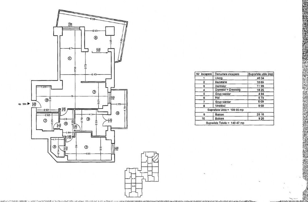 Apartament 3 camere cu loc de parcare | UpGround Residence