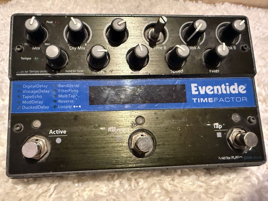 Eventide TimeFactor + Footswitch Digitech FS3X + Cablu trs