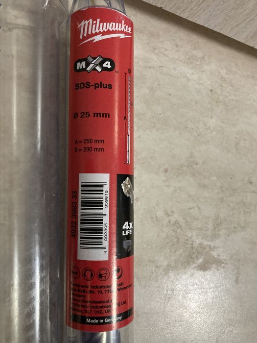 Burghiu Milwaukee Mx4 25x250mm Sds Plus Nou Italia