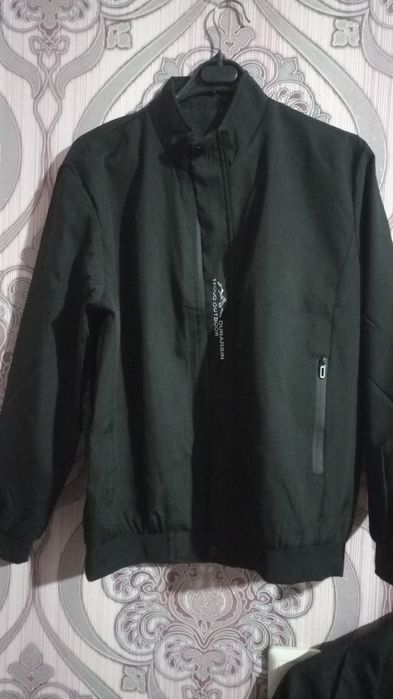 Мужская Повседневная Куртка на Молнии, Шикарная Куртка-Бомбер с Воротн