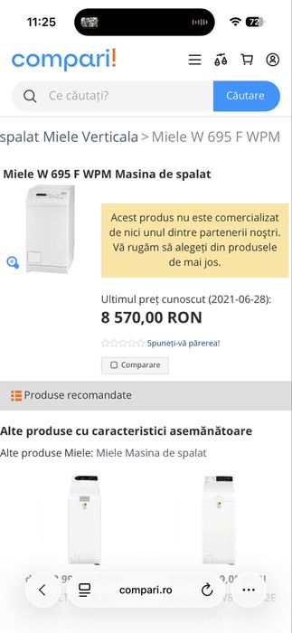 Masina de spalat Miele