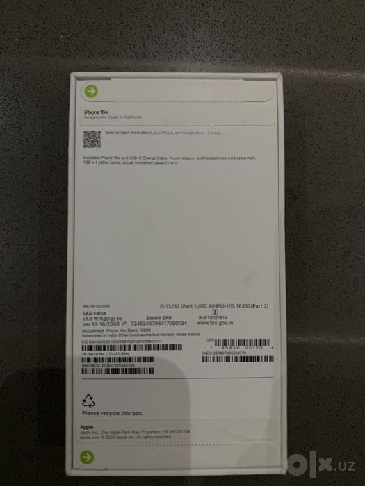 Iphone 16e / 128gb/ black