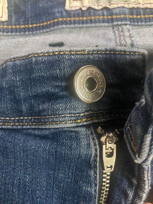 Мъжки сини дънки с дълъг крачол на Teodor.