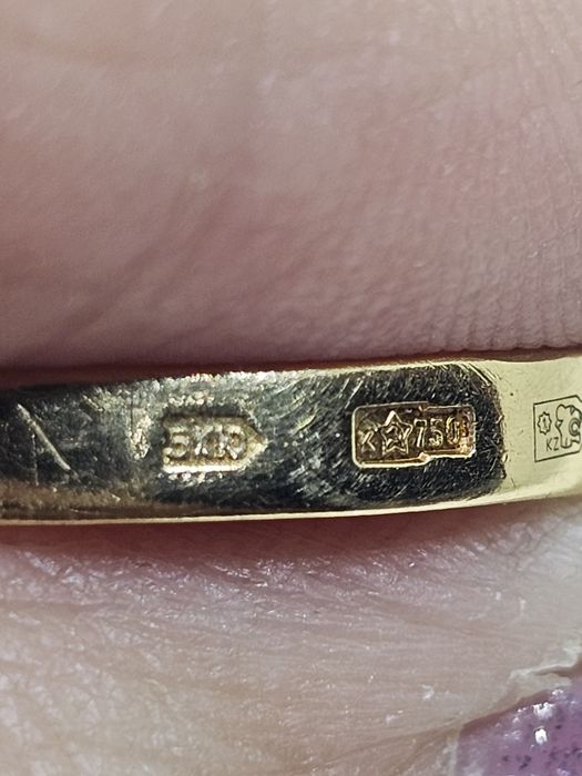 Бриллианты изумруд 750СССР