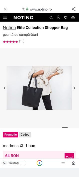 Geantă Notino Elite Collection shopper bag