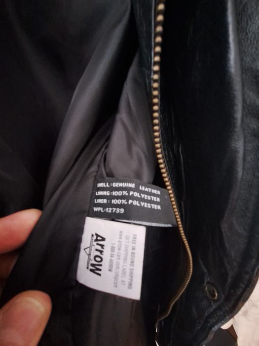 Haina piele Charles Klein XL foarte lunga, noua