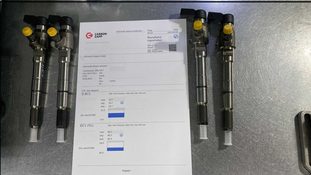 Injector / Injectoare CAYC 1.6 TDI 03L130277B Vw, Audi, Skoda, Passat