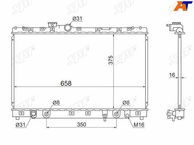 Продам радиатор охлаждения Тойота Марк 2