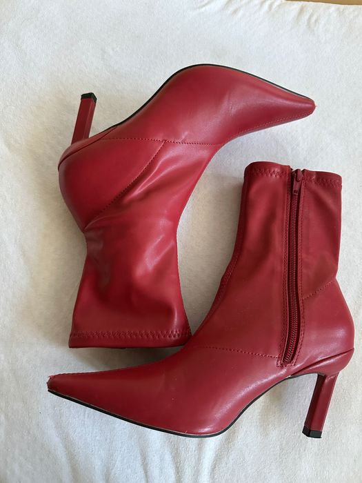 Topshop червени боти