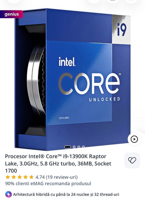 Sistem pc / Gigabyte Z690 Gaming / ddr4 3600 32GB x2 / Seasonic Focus GX-750 /13900k intel /Thermaltake Versa 21