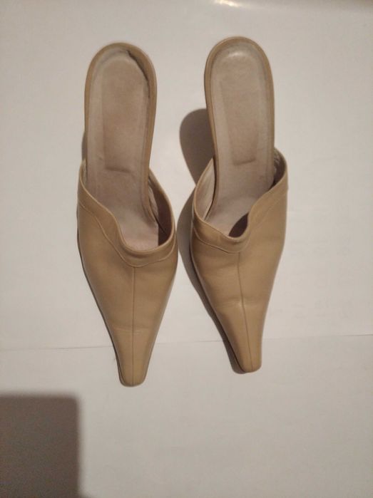 Pantofi dama piele crem/bej nr. 39