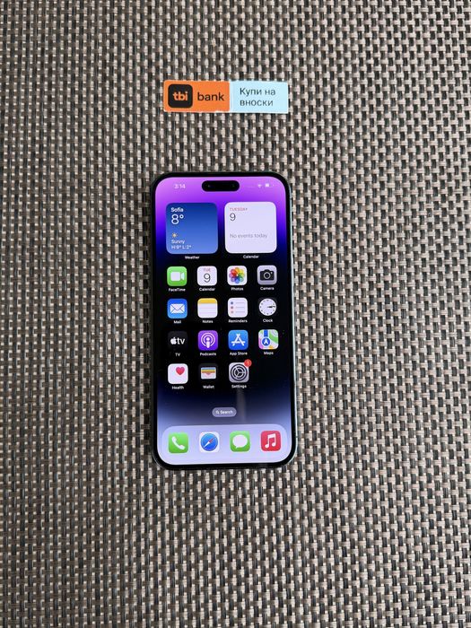 КАТО НОВ! *ЛИЗИНГ*/ iPhone 14 Pro MAX Deep Purple 128Gb