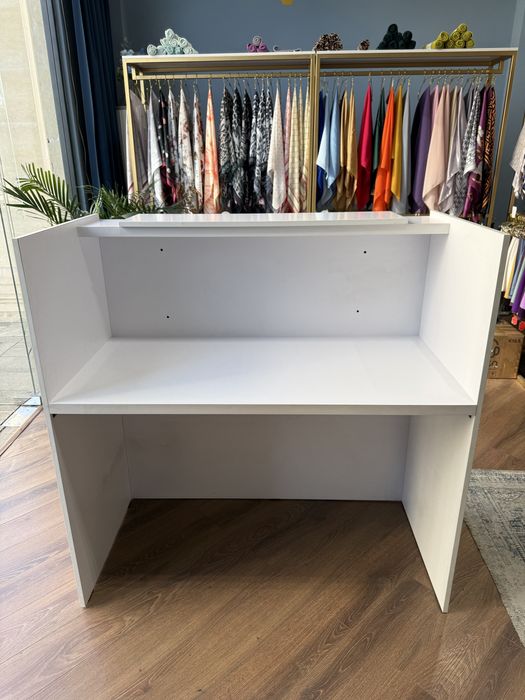 Ресепшен Стеллаж Навес Витрина Магазин учун зар хил турдаги жихозлар