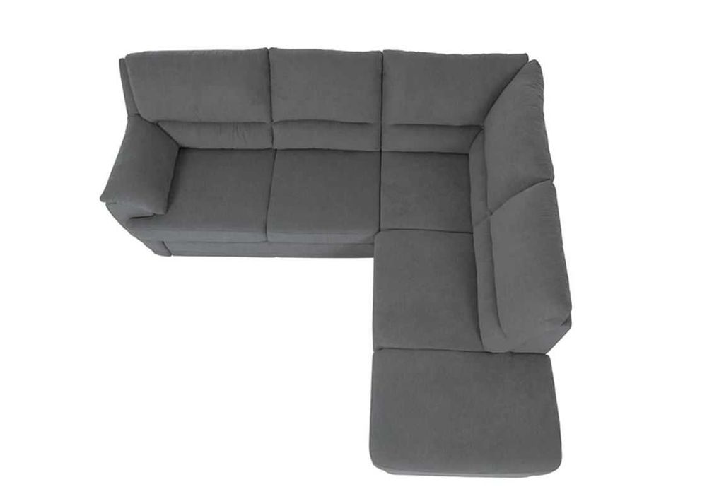 Coltar extensibil NEBOLO , dreapta, stofa gri inchis  245x225x97,