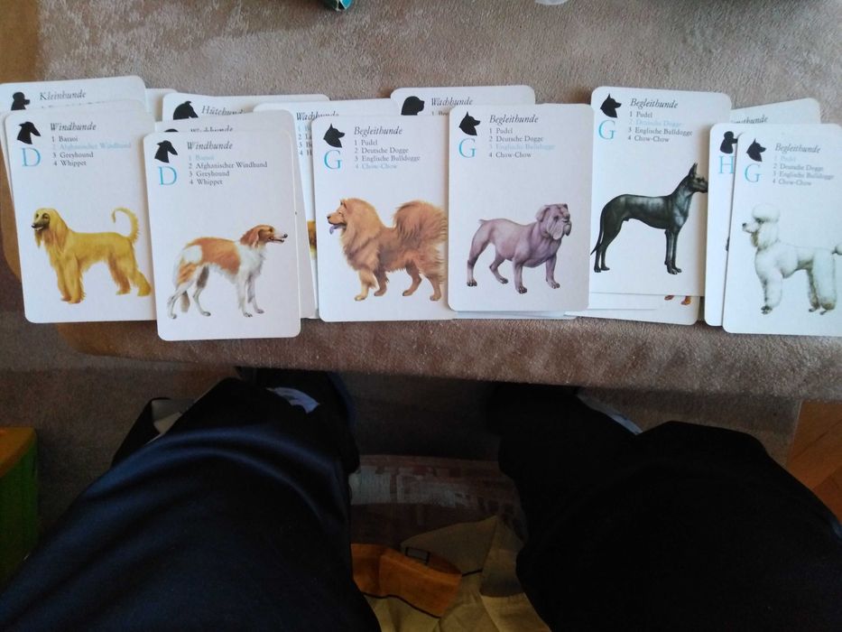 Колекционерски карти за игра, с кучета