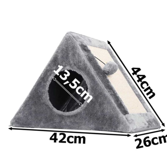 Ansamblu de joaca pisici multifunctional stalp zgariat si culcus 2in1