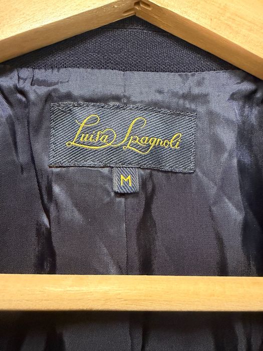 Sacou bleumarin Luisa Spagnoli, 100% lână, mărimea M, nou