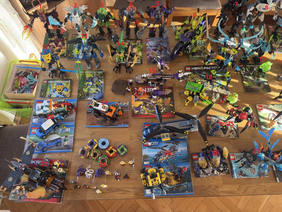 Лего конструктури LEGO Hero Factory, Bionicle, LEGO City, NINJAGO
