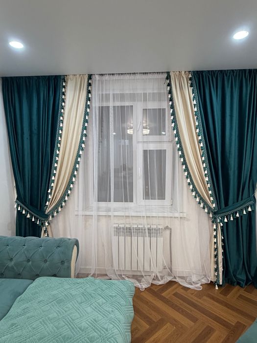 Продам раскладной диван, шторы в подарок!