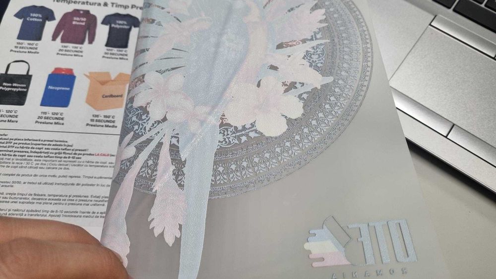 Imprimare DTF Textil la metru in rola 58 cm latime dezlipire la cald