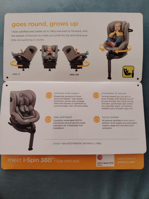 Scaun copil Jolie I-spin 360