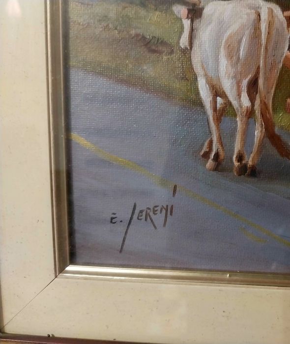ENRICO SERENI - ulei pe pânză - lucrare autentică