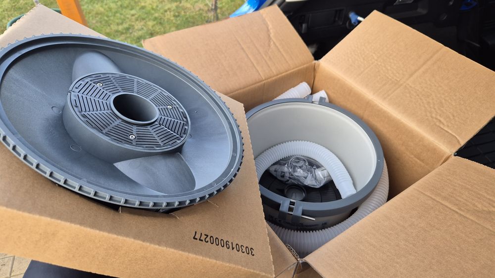 Piscina SH 488x305x107 11500l, filtru nisip piscina, skymmer electric