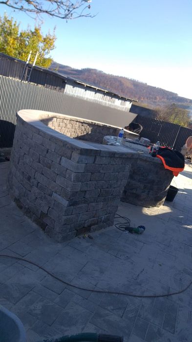 Montam borduri rigole pavaj