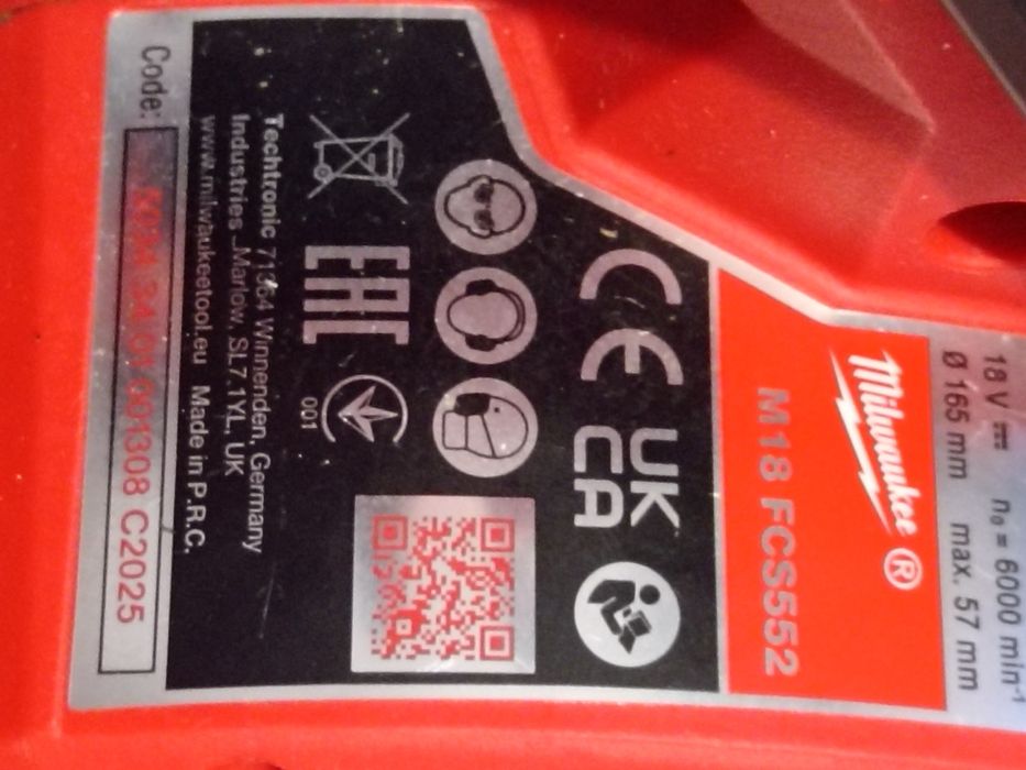 Vând circular Milwaukee M 18 FCS 552