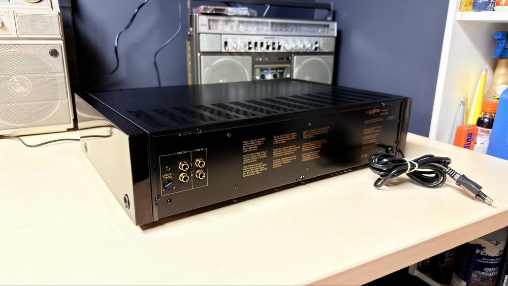 Deck Dublu High-End Grundig Fine Arts CCT-903 • Laterale Originale din Lemn-Se Vinde ca Defect-Panou Frontal și Role Presoare în Stare foarte bună!