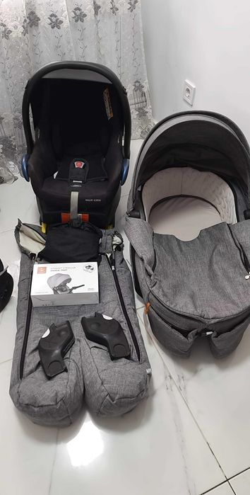Stokke Xplory V6 3 în 1 + scoică Maxi Cosi Cabriofix + bază Isofix